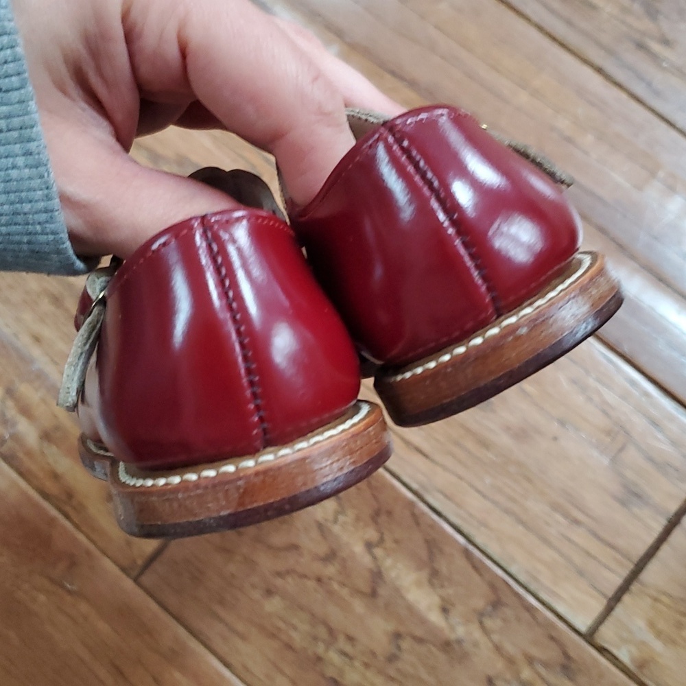 Vintage stride Rite red t strap mary janes shoes - Picture 3 of 9